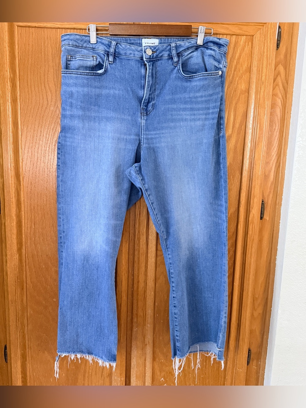 FRAME - Le Crop Mini Boot high-rise bootcut jeans - Blue - 34